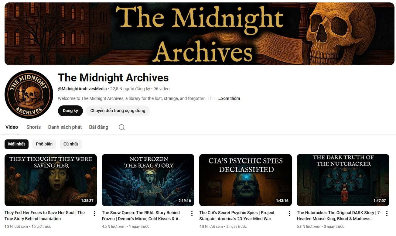 Case Study: 15K Sub Kiếm $1000/tháng với Ngách Dark Mystery RPM Cao