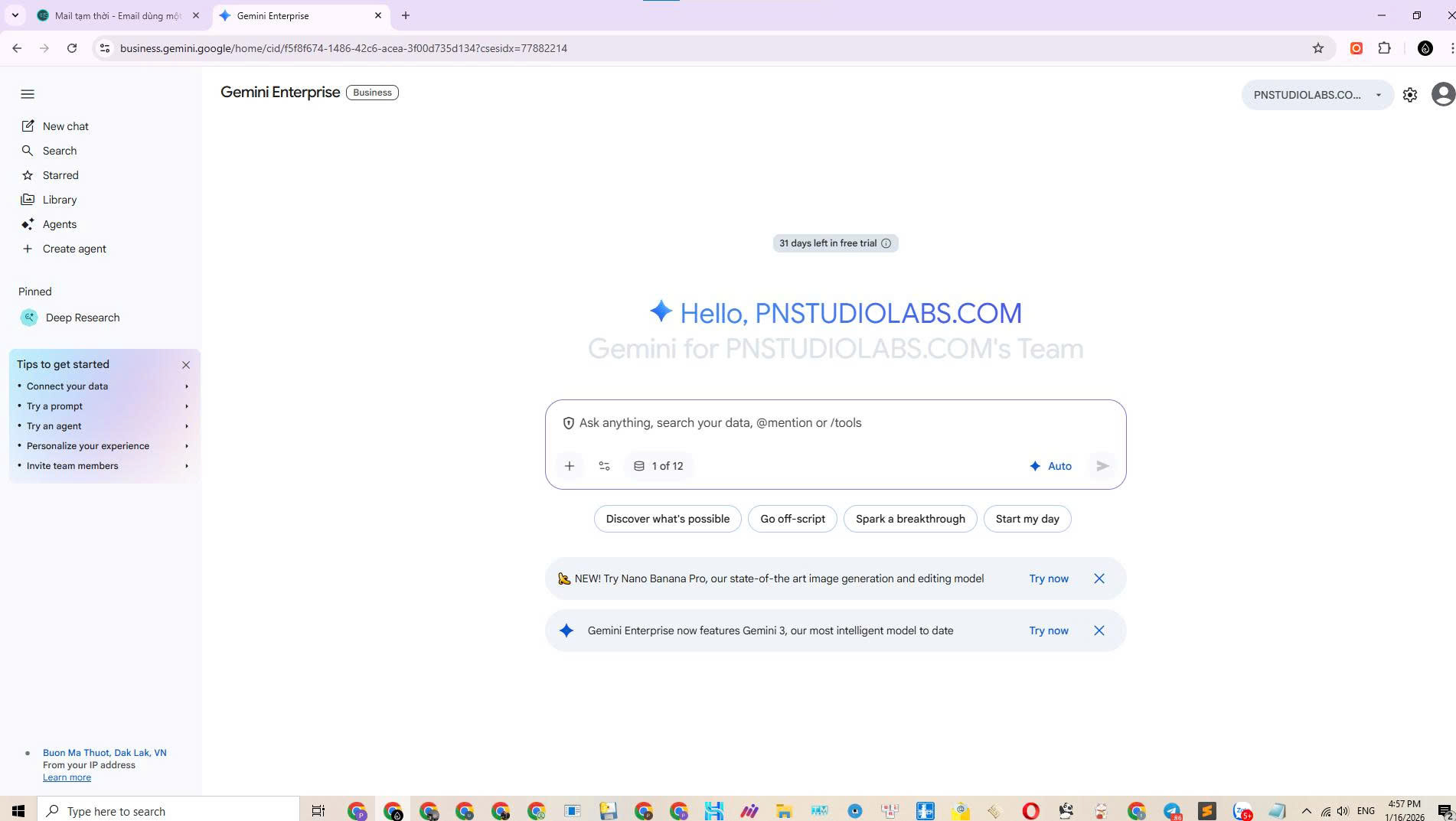 Hướng Dẫn Reg Gemini Business Free & Giải Pháp "Nuôi" AI Khôn Hơn Với Tài Khoản Pro 1 Năm